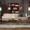 Beautiful living room display at Hickory Furniture Mart showroom.